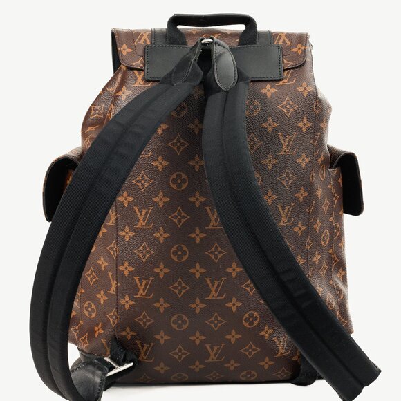 Louis Vuitton M43735 Christopher MM Brown Black Macassar Monogram Backpack - Picture 4 of 16